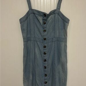 American Eagle Outfitters Light Blue Denim Top